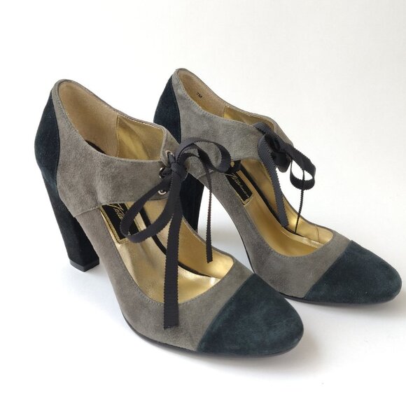 NWOT Beverly Feldman Best Suede Pump sz 7 - Picture 1 of 11